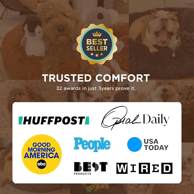 Bedsure Calming Dog Bed for Medium Dogs - Image 5