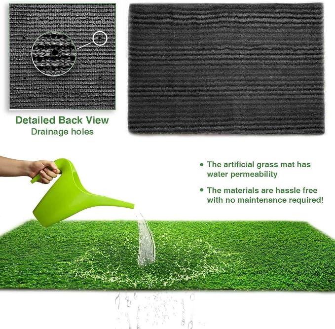 ALTRUISTIC Premium Artificial Grass Drainage Holes & Rubber Backing, 6.5 ft x10 - Image 4