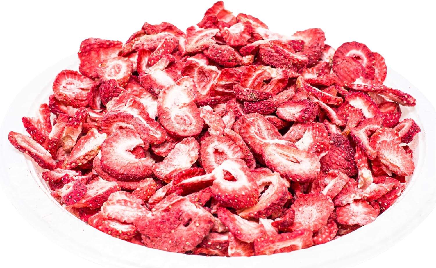 hotspot pets Freeze Dried Strawberry Treats for Small Animals, Cats & Dogs - Reasealable 1lb Big Bag Single Ingredient All Natural- Perfect for Training, Small Reward or Snack