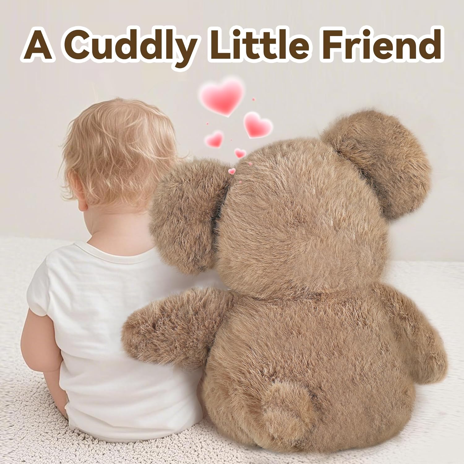 iPlay, iLearn Elephant Stuffed Animal, Soft Baby Plush Elephant Toy, Infant 18" Big Cute Fluffy Animal Toy, Ultra Soft Nursery Bedtime Huggable Birthday Gifts for Toddlers Girls Boys Kids Age 0 and up