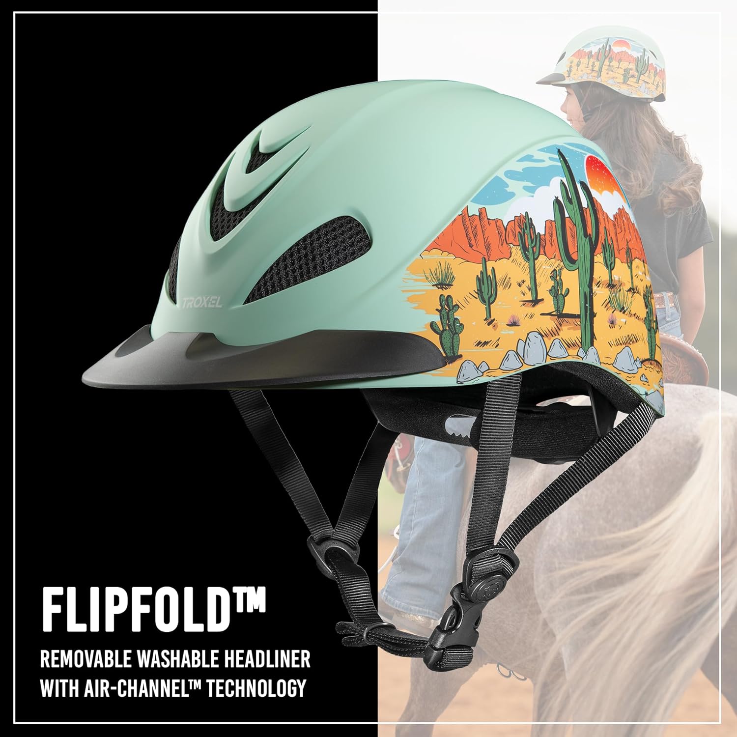Troxel Dynasty Ultralight Horse Riding Helmet, Low-Profile, Adjustable Design, Safety Horseback Riding Gear