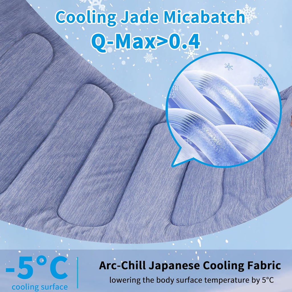 Cooling Mat for Large Dogs - Double-Sided Waterproof & Cool, Portable Dog Cooling Mat for Summer.(XL (44''x32'')