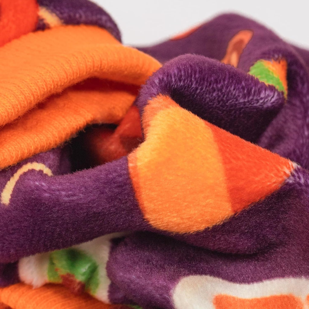Fitwarm Halloween Candy Dog Pajamas, Funny Costumes for Small Dogs Boy Girl, Pet Outfit, Purple, Orange, Small