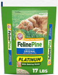 Feline Pine Platinum Non-Clumping Cat Litter 17lb. by ARMHAMMER