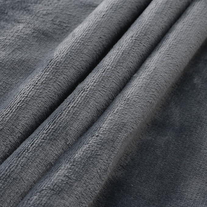 NANPIPER Baby Sherpa Blanket,Warm Toddler Throw Blanket,Soft Newborn Fleece Blanket for Winter (Grey,30x40 inches)