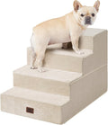 EHEYCIGA Dog Stairs for Bed 20" H, 4-Step Extra Wide Dog Steps for High Bed by EHEYCIGA