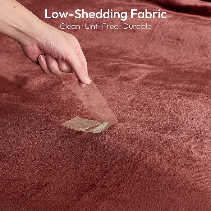 NANPIPER Warm Sherpa Blanket for Couch, Soft Fleece for Winter, Fuzzy Plush Throw Gift for Women, Chocolate Brown 50x60 Inches