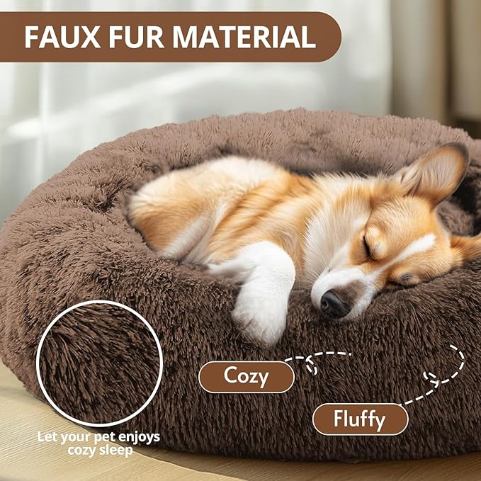 JOLLYVOGUE Calming Small Dog & Cat Bed - Image 2