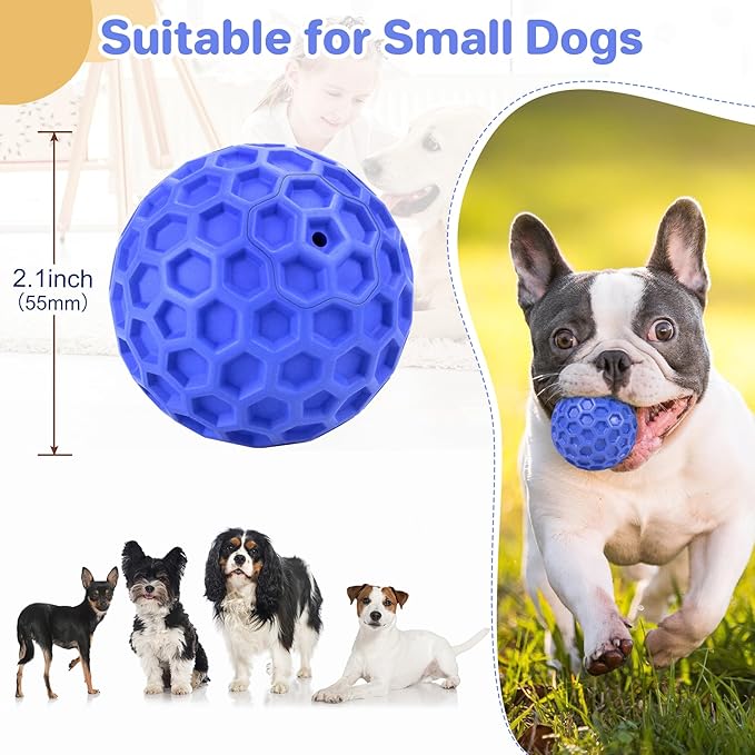 Tough Squeaky Dog Balls Puppy Toys, Interactive Dog Toys - Image 2