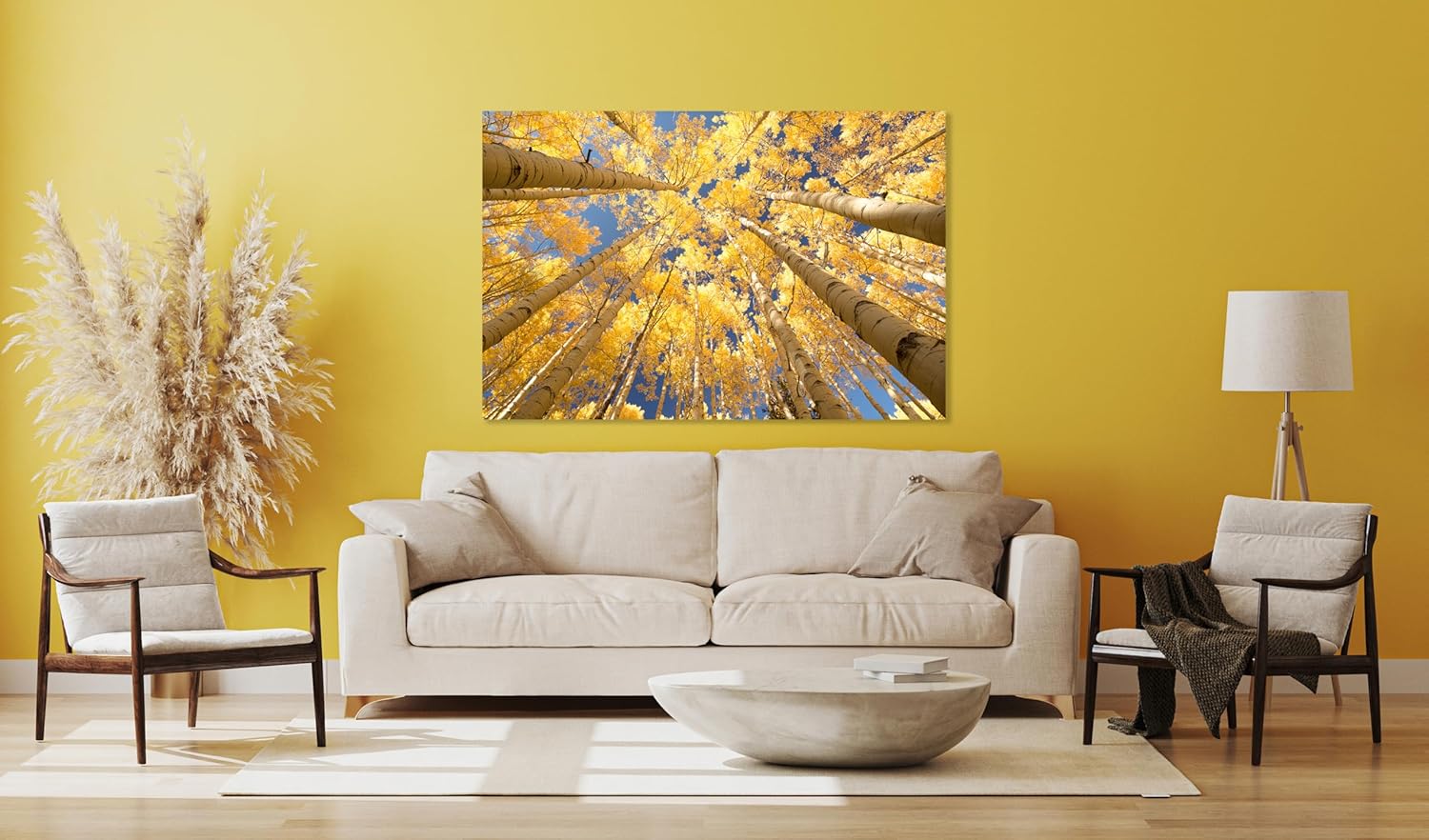 Nature Wall Art Prints - Ocean Forest Mountain Lake Canvas Landscapes - Small to Extra Large Living Room Bedroom Kitchen Bathroom Décor (Reaching for the Sky, 35L" x 53W")