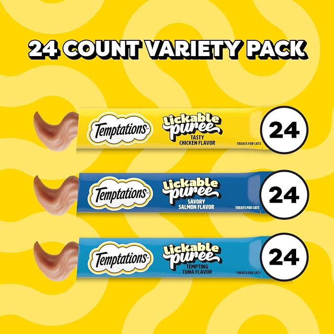 Temptations Creamy Puree Squeezable Lickable Cat Treats, Wet Cat Treats - Image 10