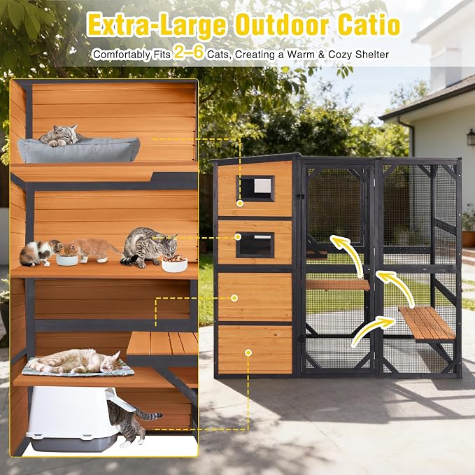 Aivituvin Large Catio Cat Enclosure Window - Image 3