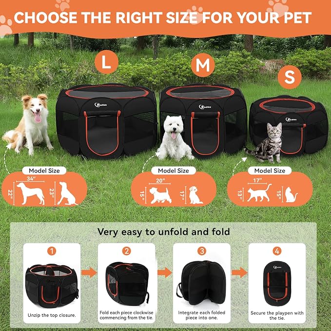 Siedihit Dog Playpen, Puppy Pet Playpens Indoor - Image 8