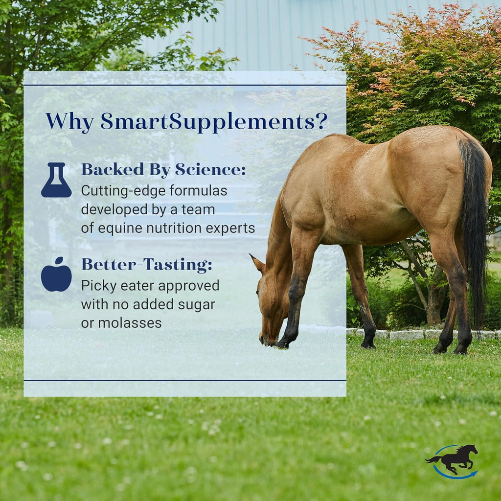 SmartCalm Ultra Pellets | Calming Horse Supplements | with No Added Herbs or Sugar | Equine Supplement | Helps Minimize Excessive Skittishness | 56 Servings | 7.5 lb Bag