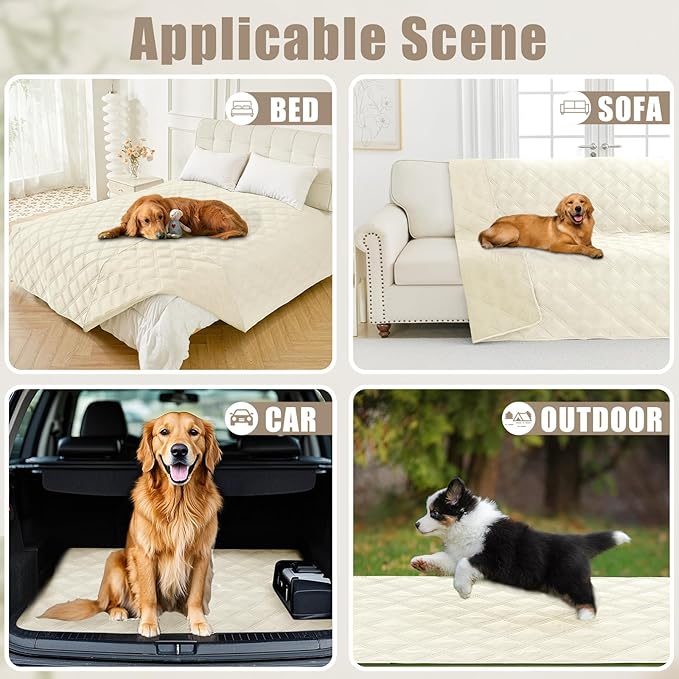 Smiry Waterproof Dog Bed Cover Blanket 40x50, Soft Reversible Pet Blanket - Image 5