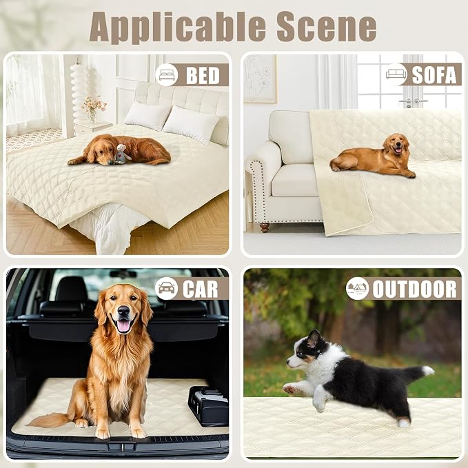 Smiry Waterproof Dog Bed Cover Blanket 30x70, Soft Reversible Pet Blanket - Image 5