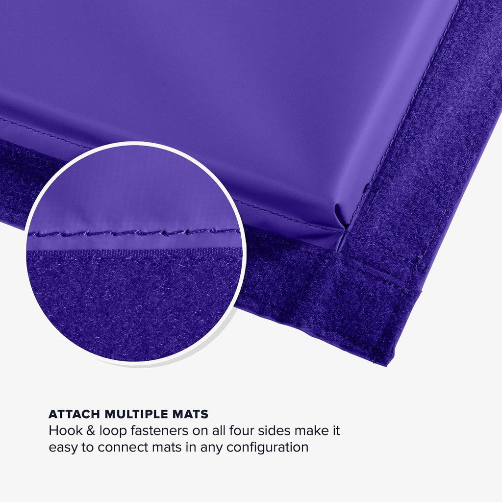 We Sell Mats - 4 ft x 8 ft x 2 in Personal Fitness & Exercise Mat for Home Workout - Lightweight and Folds for Carrying – All Purpose Home Gym Mat – Thick Mat for Yoga, Pilates, Stretches, and Floor Exercises