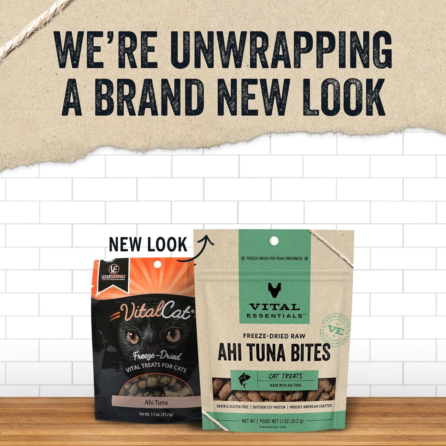 Vital Essentials Ahi Tuna Bites Cat Treats, 1.1 oz | Freeze-Dried Raw | Single Protein | Grain Free, Gluten Free, Filler Free