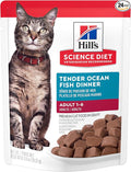 Hill's Science Diet Adult 1-6 Wet Cat Food, Ocean Fish, 2.8 oz. Pouches by HillsPetNutrition