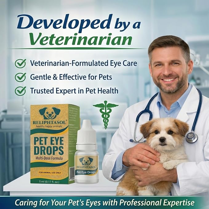 Pet Eye Drops – Vet-Formulated Dog Eye Infection Inflamation Treatment - Image 2