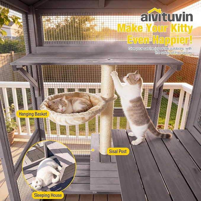 Aivituvin Catio Outdoor Cat Enclosure - Image 2