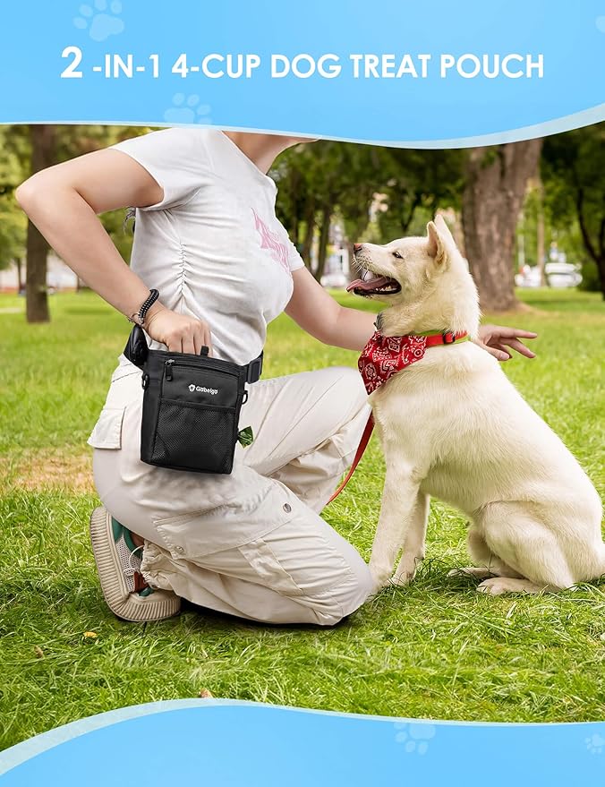 Gobeigo Dog Treat Pouch, Magnetic Closure & Sealable Silicone Bag Insert - Image 6