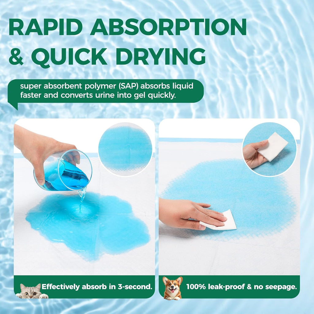 50 Count Dog Pee Pads Extra Large- 28" x 34", Super Absorbent Leak-Proof XL Puppy Pads 50 Pack Quick-Dry XLarge Disposable Pet Potty Training Pads for Dogs, Puppies, Doggie