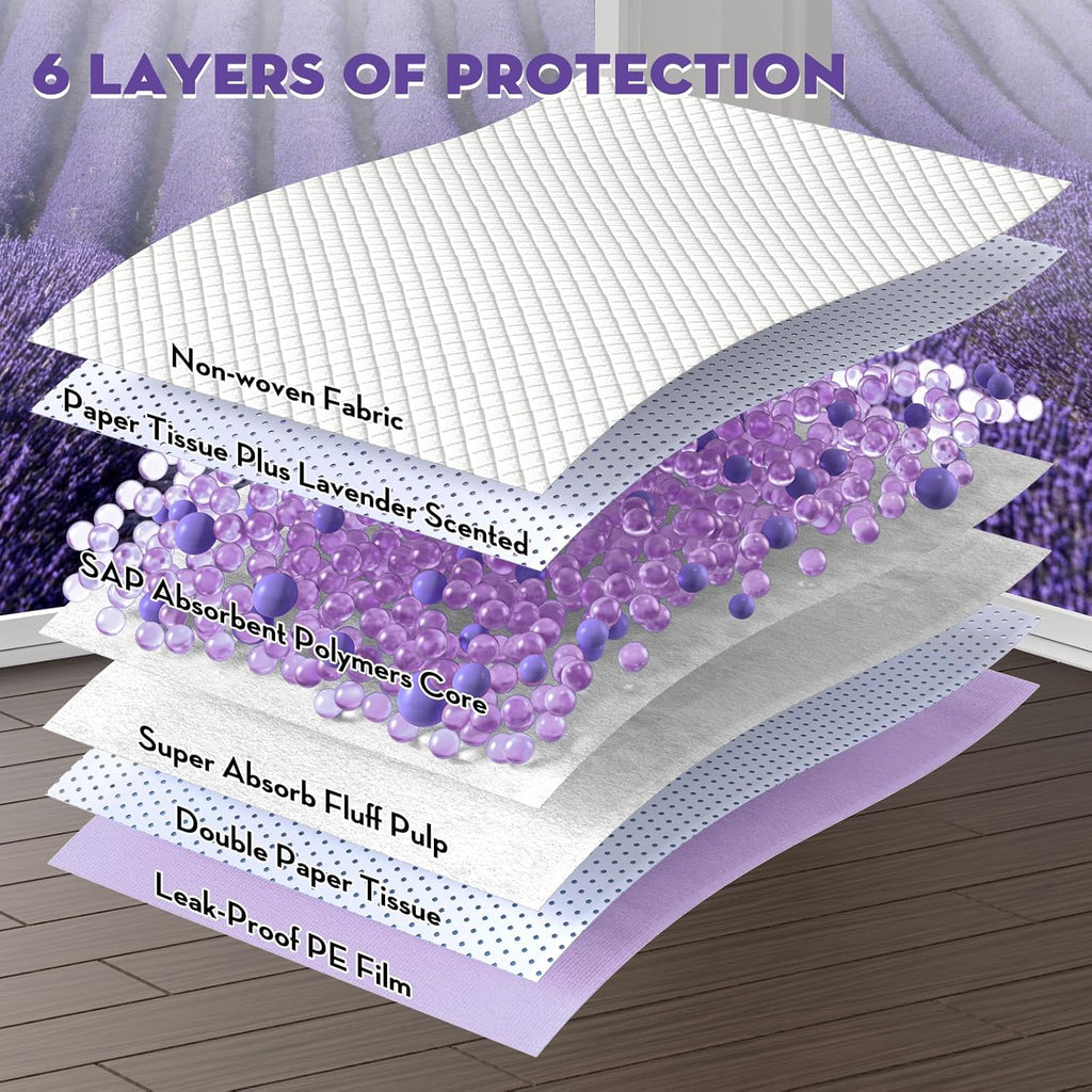 CROCI Dog Pads Extra Large 28x34in, Puppy Pads with Adhesive Tabs Super Absorbent Up to 8 Cups, Disposable (40 Counts)