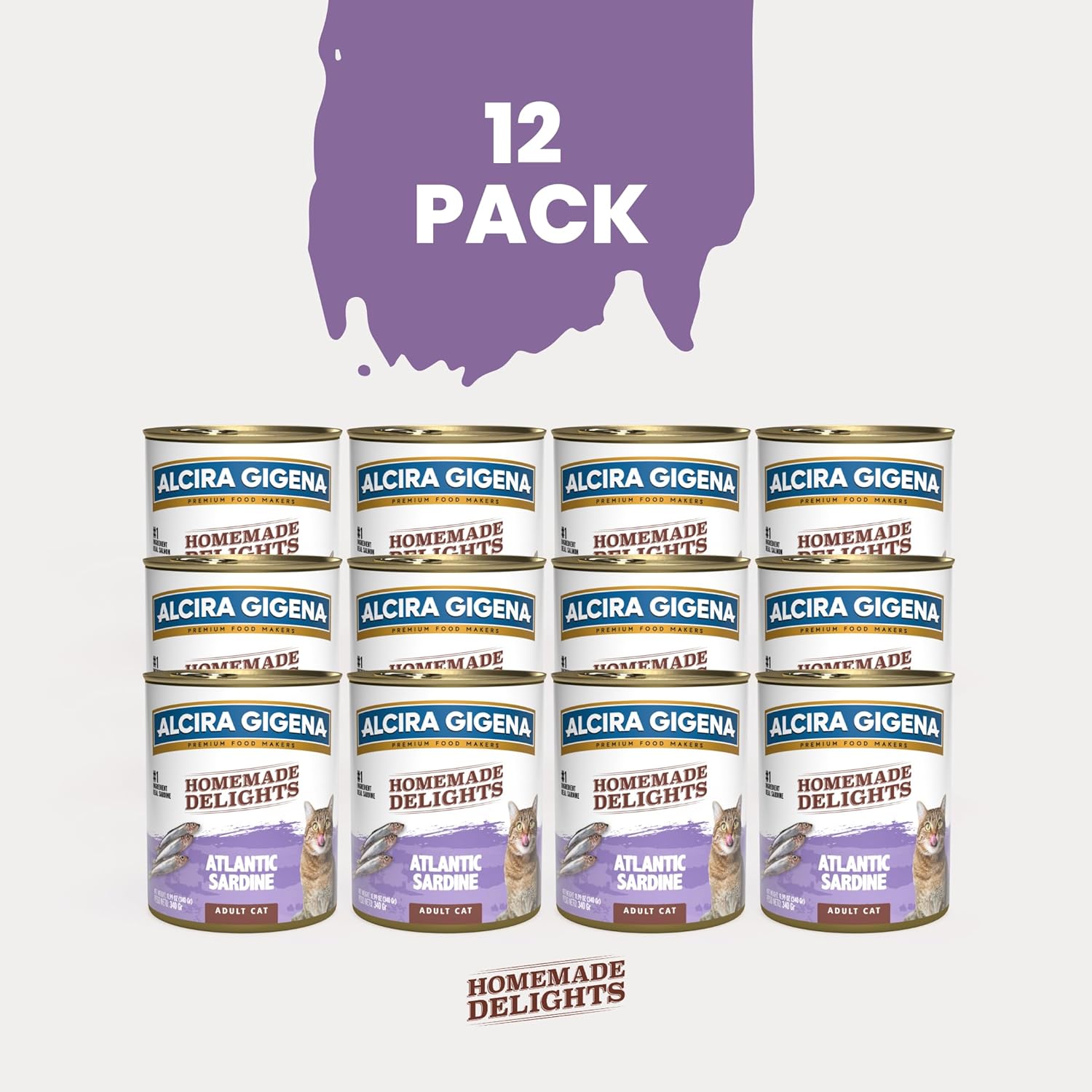 Wet Cat Food (Atlantic Sardine) - (Pack of 12)