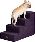 EHEYCIGA Dog Stairs for Bed 20" H, 4-Step Extra Wide Dog Steps for High Bed by EHEYCIGA