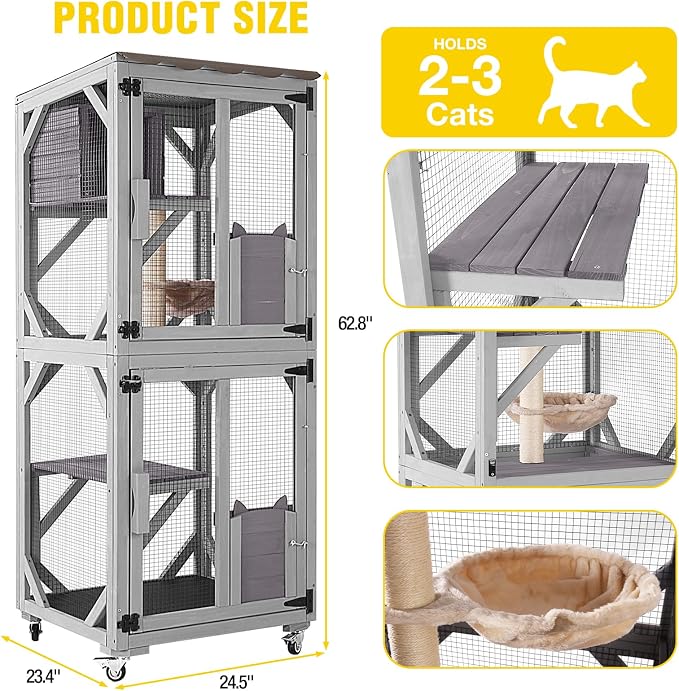 Aivituvin Catio Outdoor Cat Enclosure - Image 5