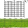 5 Panels No Dig Dog Fence Outdoor by OutdoorFence