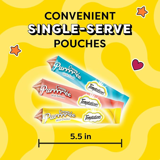 Temptations Creamy Puree Squeezable Lickable Cat Treats, Wet Cat Treats - Image 7