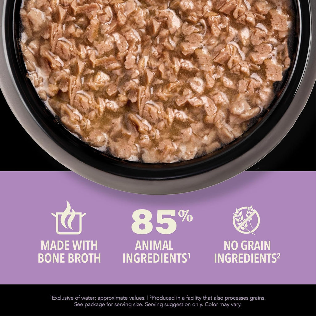 ACANA Chunks in Broth Wet Cat Food Chicken & Salmon Recipe for Kittens 5.5oz Cans (6 Count)