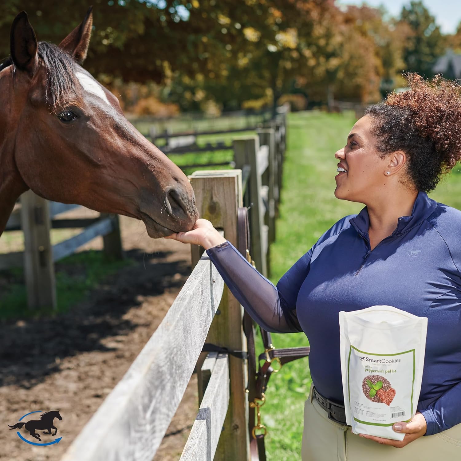 SmartEquine SmartCookies | Healthy Treats for Horses Made from Coconut Meal, Beet Pulp, Alfalfa, and Flaxseed Oil | No Sugar Added Horse Treats | Peppermint Pattie Flavor Cookies for Horses, 3 lb Bag