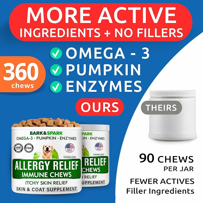 BARK&SPARK Dog Allergy Relief Soft Chews - Image 3