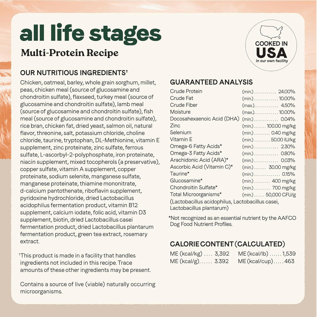 Canidae All Life Stages Multi-Protein Recipe with Chicken, Turkey, Lamb, and Fish – High Protein Premium Dry Dog Food for All Ages, Breeds, and Sizes– 40 lbs.