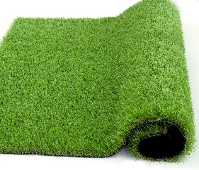 Artificial Grass Rug Outdoor Indoor 3FTX14FT Fake Grass Carpet Green Synthetic - Image 3