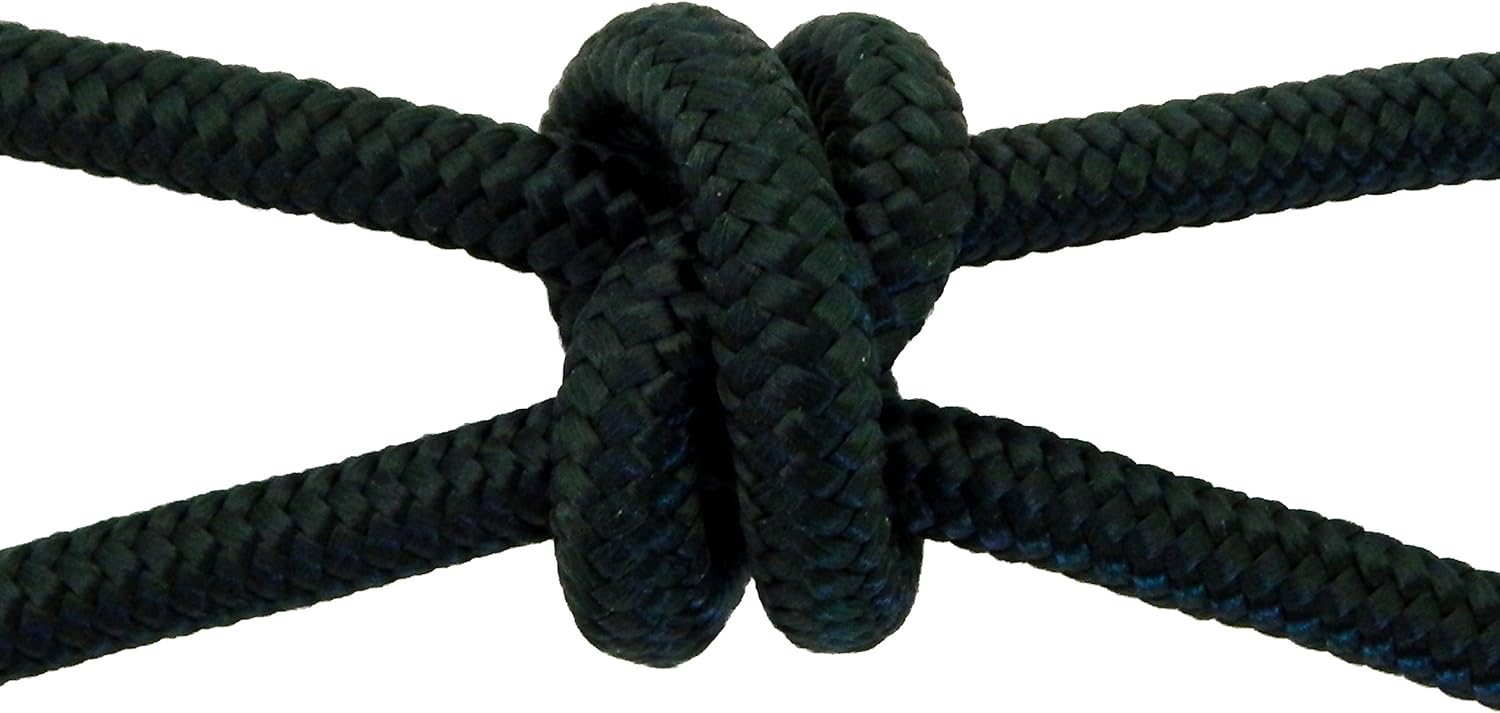 Horse Rope Training Halter - 4 Knot 1/4" Stiff Halter Cord - Used by Famous Trainers Multiple Sizes Multiple Colors