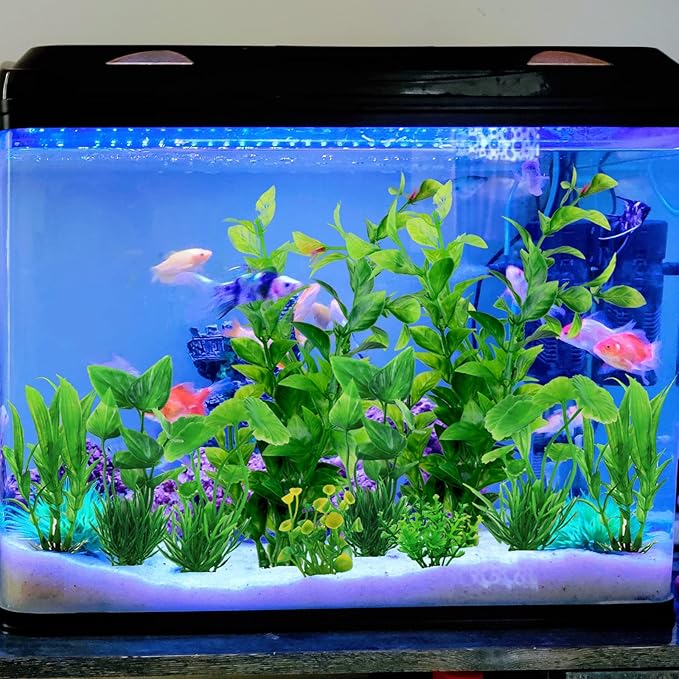 PietyPet Fish Tank Accessories Green Plants, Aquarium Decor Plastic Plants - Image 5