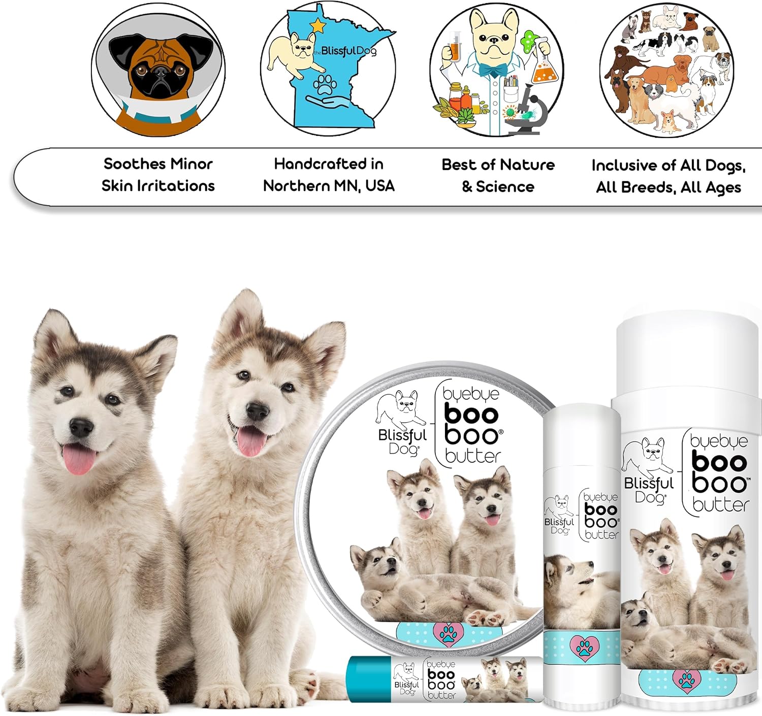 The Blissful Dog Malamute Boo Butter, 0.15 oz