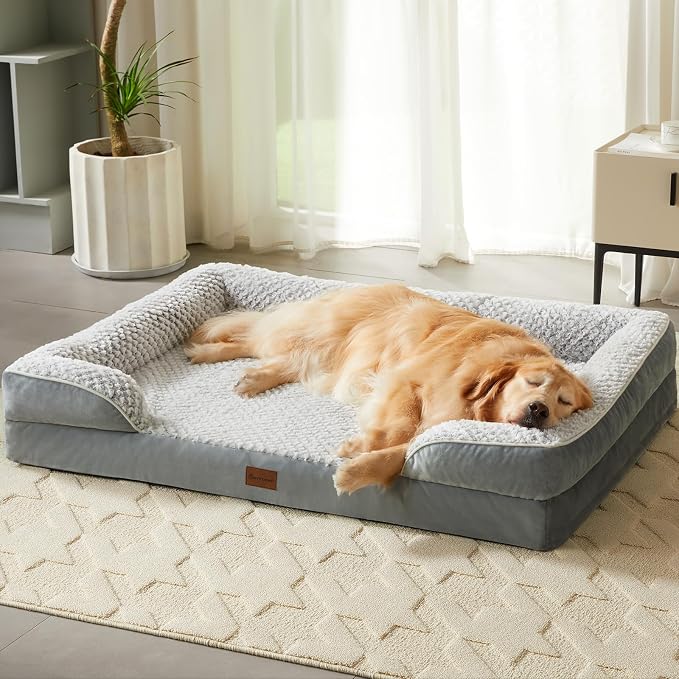 Orthopedic Dog Beds for Large Dogs, Waterproof Dog Bed, Egg Crate Foam Bed for - Image 8