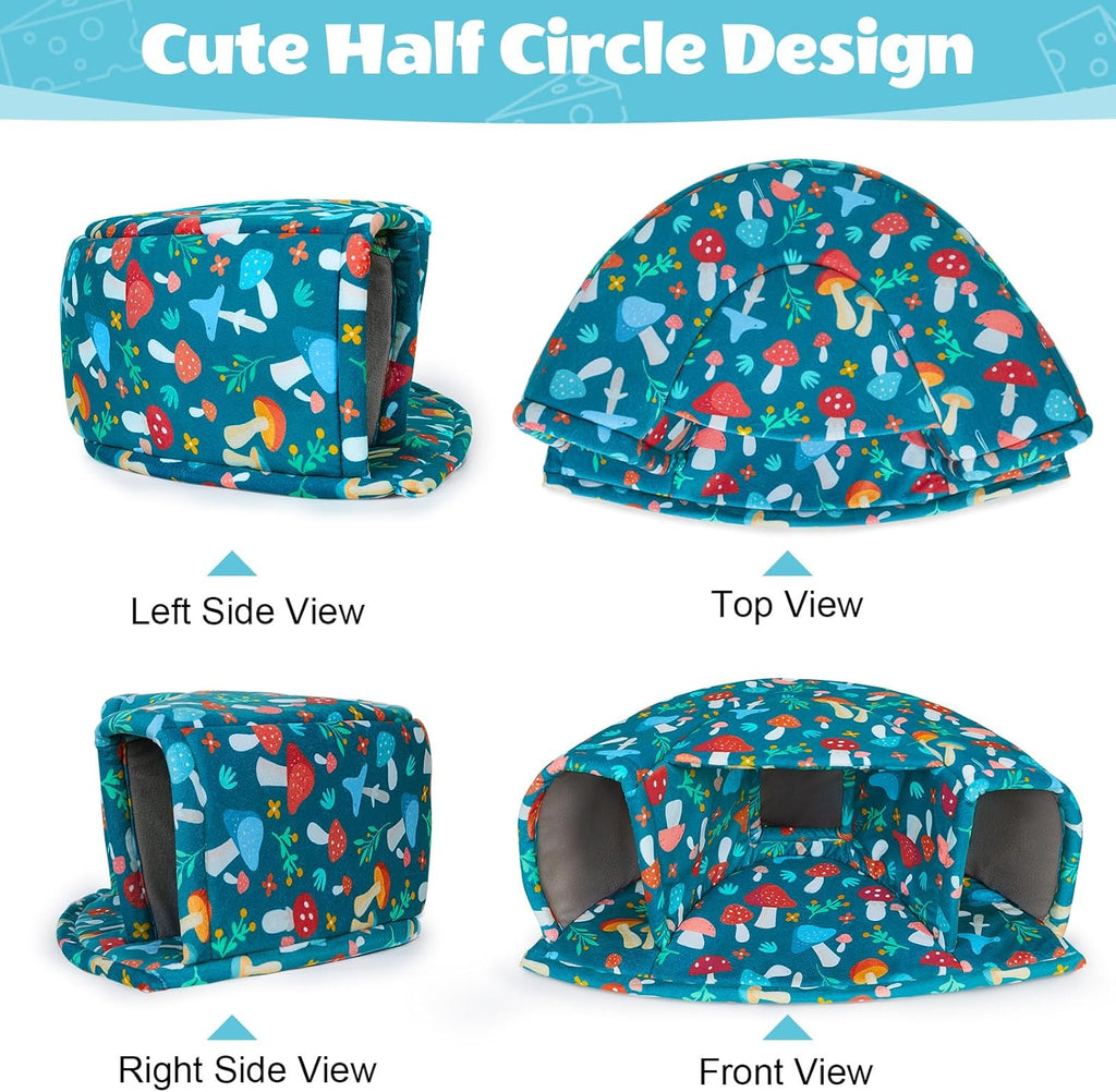 Unicorn Catcher Guinea Pig Hideout - Large Cozy Bed, Warm House, Washable Tunnel Accessories for Small Pets: Hamster, Chinchilla, Bunny