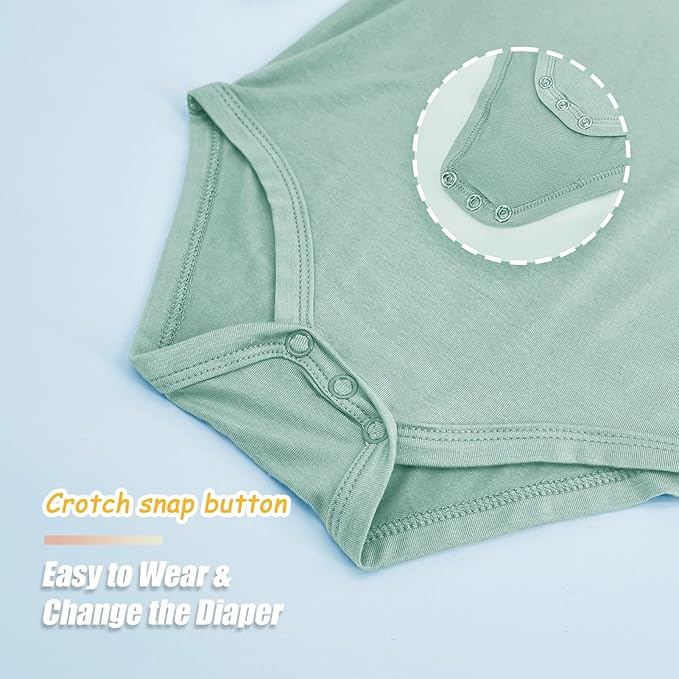 Jimonda Bamboo Baby Bodysuit Long Sleeve Infant Romper Soft Boy Girl Unisex Newborn Clothes One Piece Outfits Summer Fall