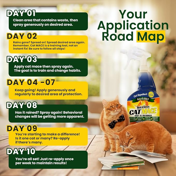 Nature's Mace Cat Mace Cat Repellent 40 oz Spray - Image 6