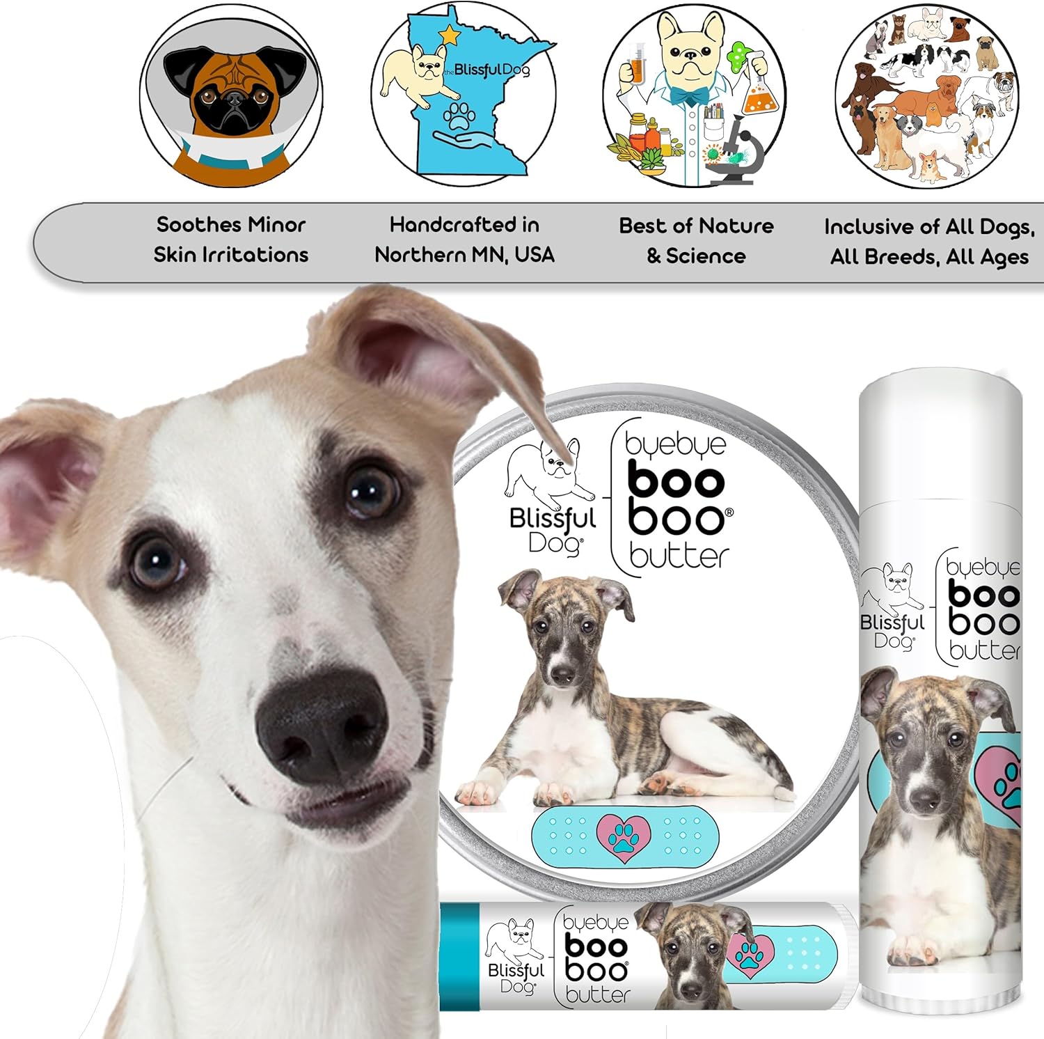 The Blissful Dog Whippet Boo Butter, 4 oz