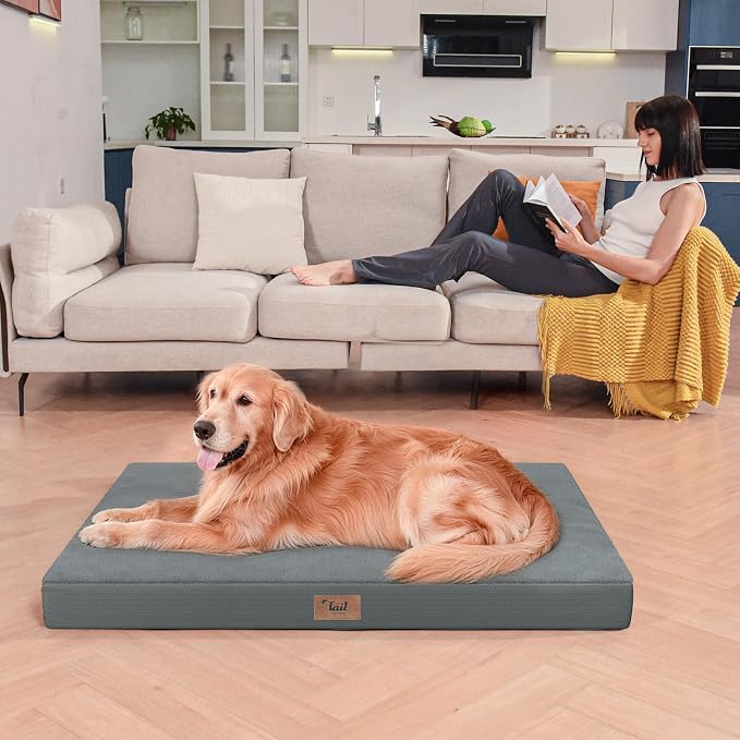 Orthopedic Dog Crate Bed for Extra Large Dogs, XXL Waterproof Comfort Pet Bed - Image 7