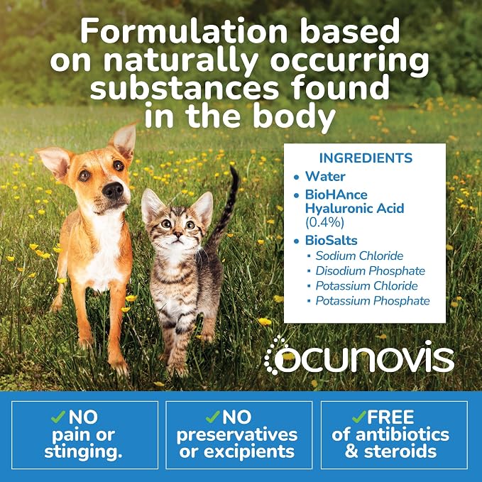 Sentrx Ocunovis Gel Eye Drops for Dogs & Cats, Eye Lube for Dogs Allergy Relief - Image 8