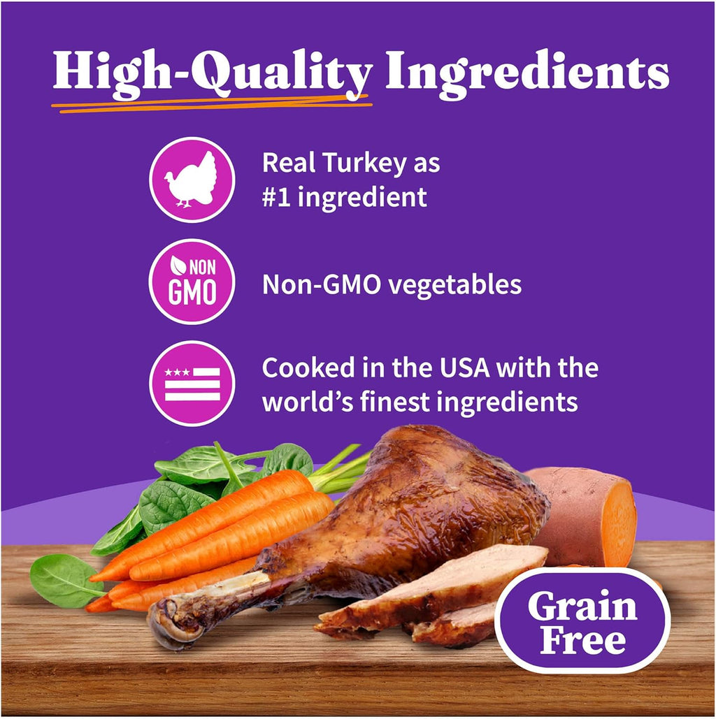 Halo Wet Cat Food Turkey & Duck Recipe, Grain Free Wet Cat Pate, Canned Cat Food for Extra Hydration, 5.5 Oz Can (Pack of 12)