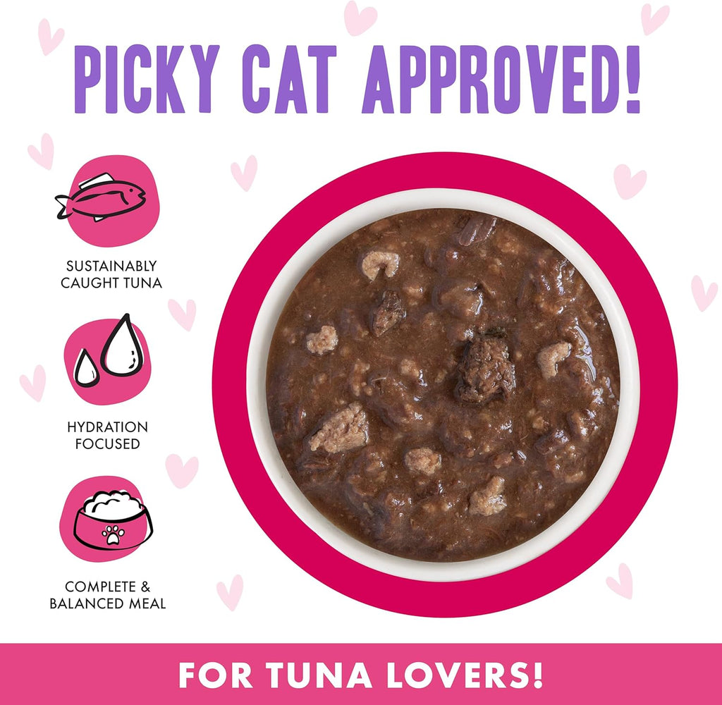 Weruva B.F.F. OMG - Best Feline Friend Oh My Gravy!, Tuna & Duck Dilly Dally with Tuna & Duck, 5.5oz Can (Pack of 8)